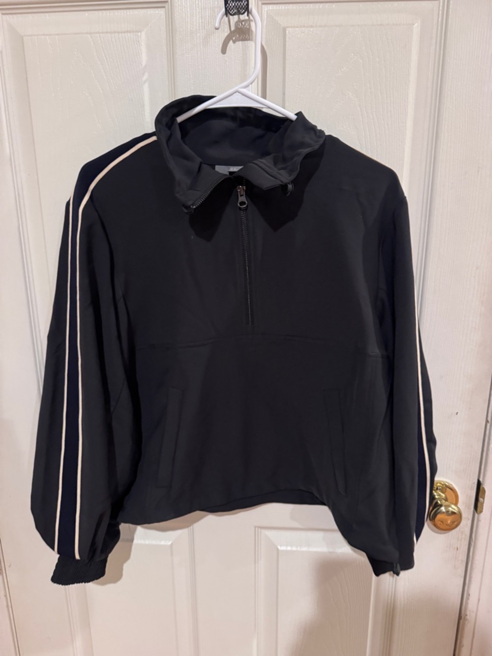 Sweaty Betty Black Zip-Up Jacket with Silver Hardware
